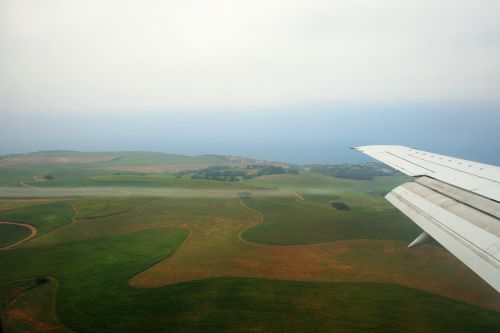 Wing Of Aircraft Over Landscape
