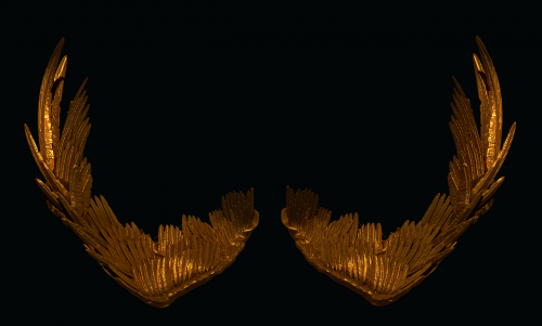 wings gold 3d