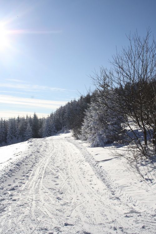 winter snow beskydy