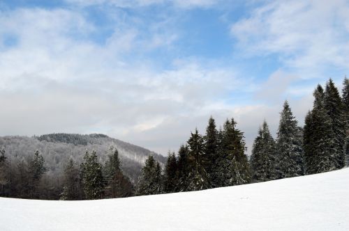 winter scene mountain