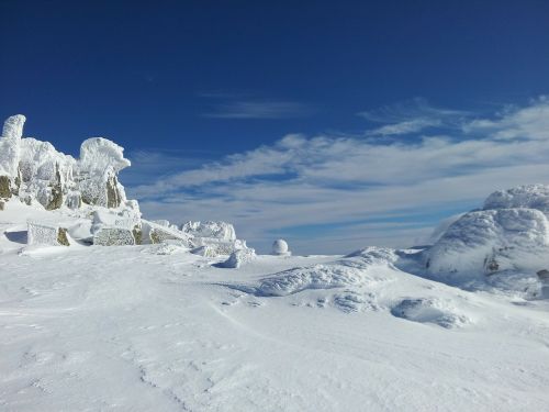 winter winter magic blue sky