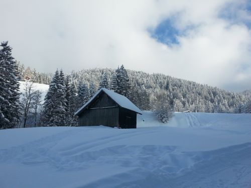 winter snow home