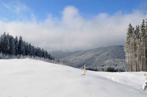 winter scene mountain