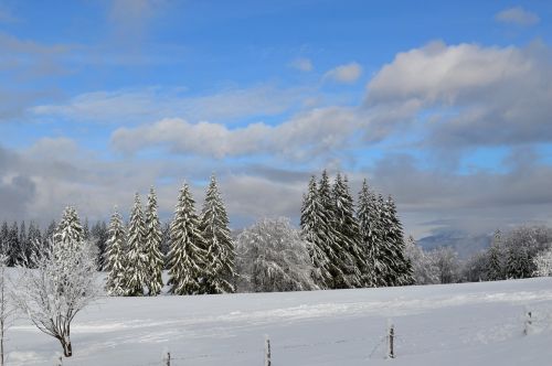 winter scene mountain