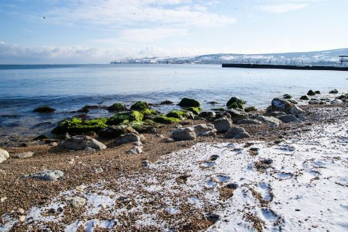 winter sea crimea