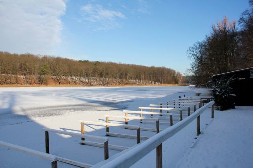 winter lake wintry