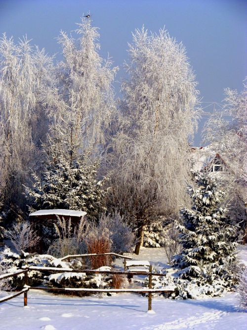 winter village garden terrace