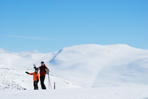 winter swedish mountain hemavan