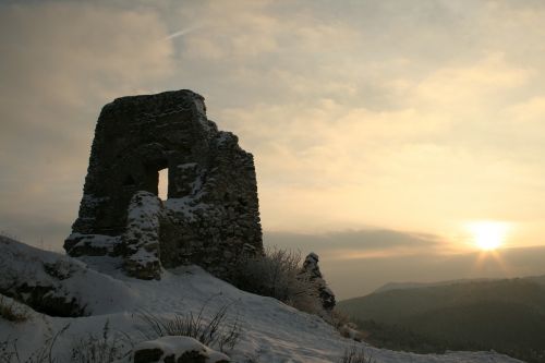 winter rocks nature