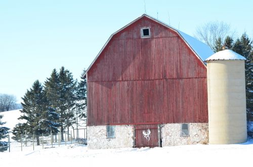 winter barn rural