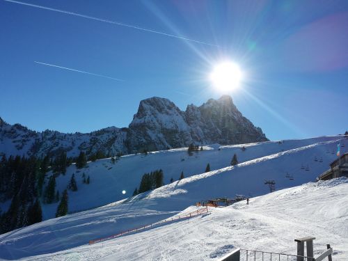 winter wintry mountains