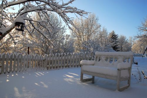 chair snow winter