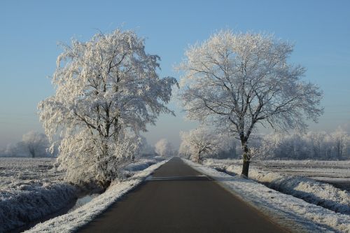 winter snow freezing