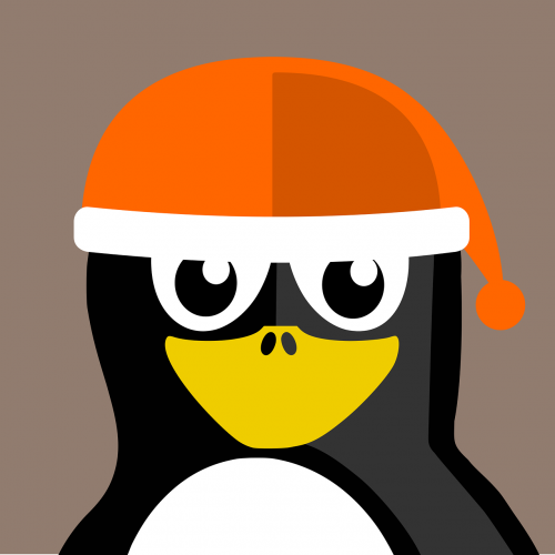 winter tux penguin