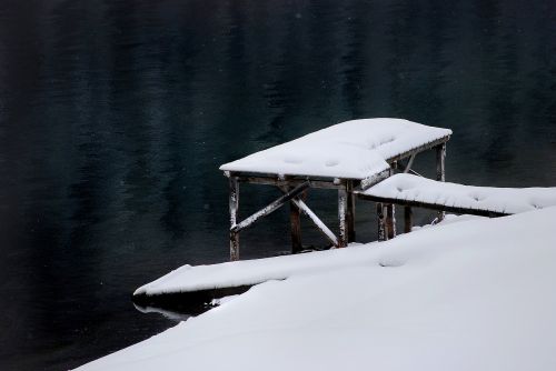 winter snow lake