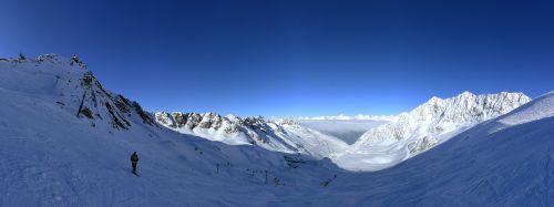 winter mountain panorama