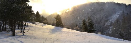 winter snow mountains