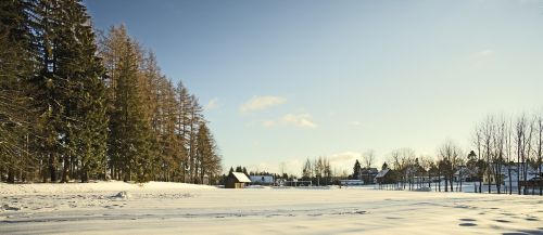 winter village snow