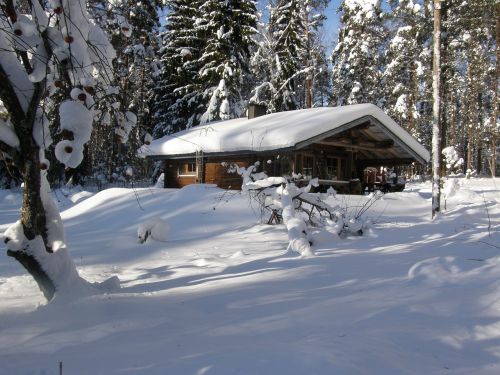 winter snow house