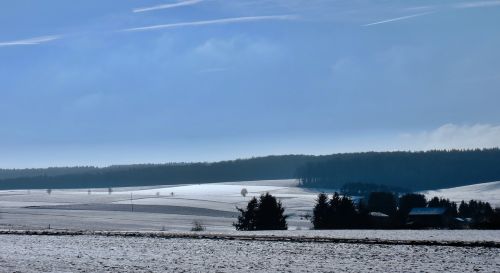 winter landscape field