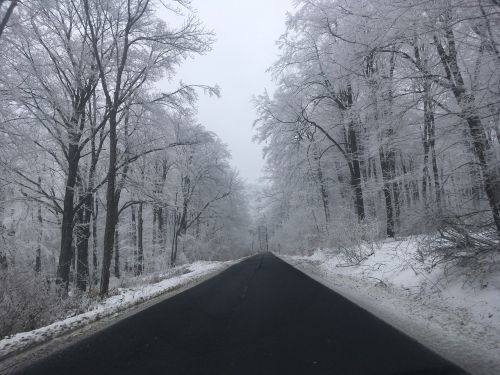 winter highway road conditions