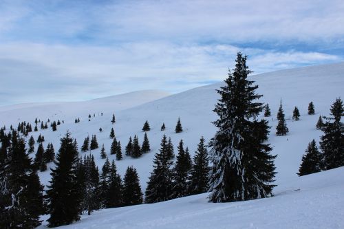 winter sky snow