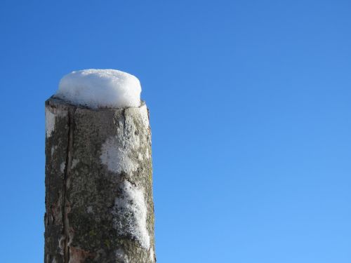 winter snow post