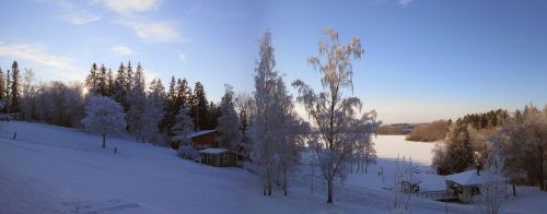 winter landscape panorama