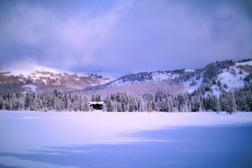 winter snow mountains