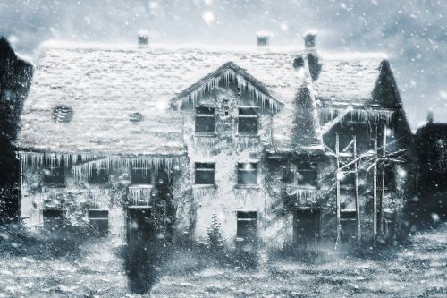 winter house abandoned