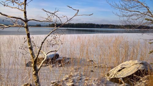 winter beach finnish