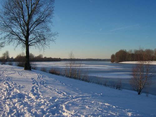 winter snow footprints