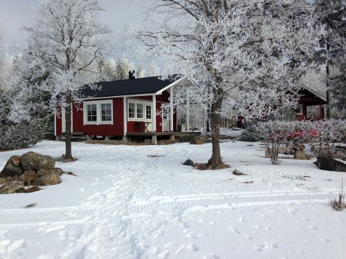 winter frost cottage