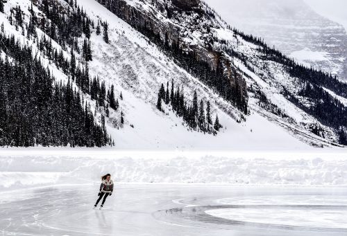 winter skating ice