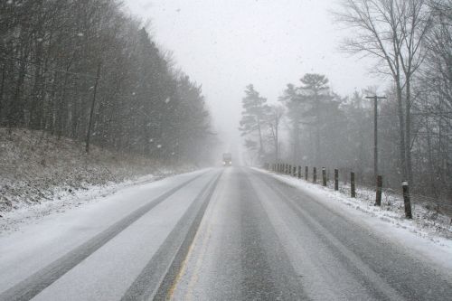 winter snow road