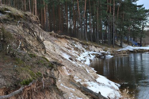 winter winter river nature