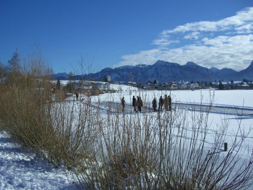 winter snow lake