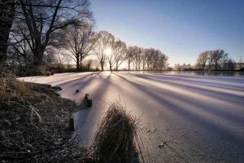 winter lake cold