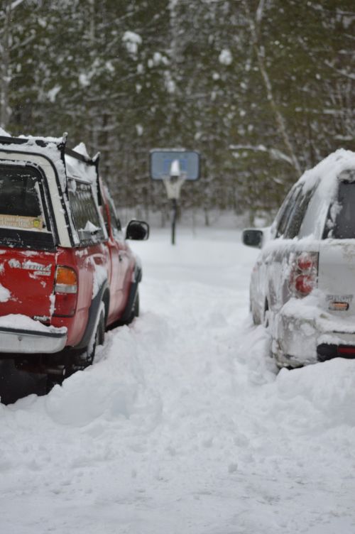 winter snow pickup