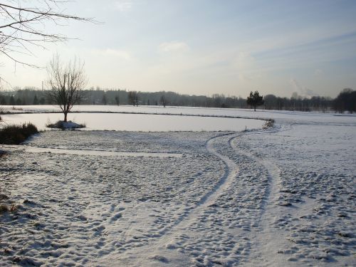 winter snow lake