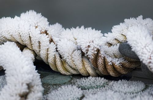 winter rope ice