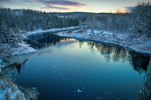 winter landscape christmas time