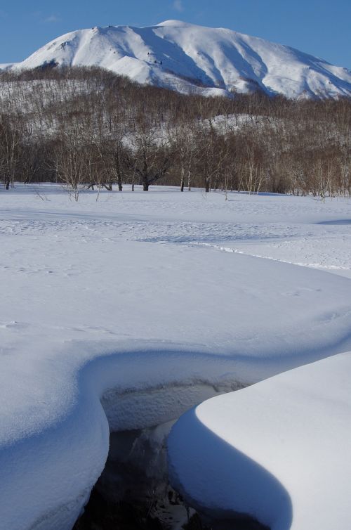 winter snow snowdrifts