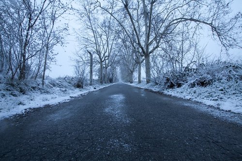 winter  road  snow