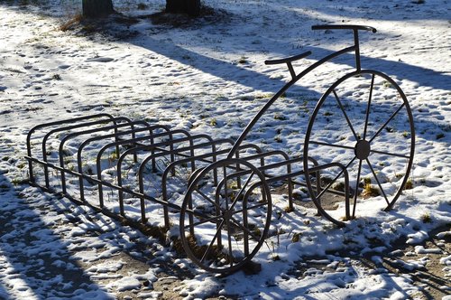 winter  bike  parking