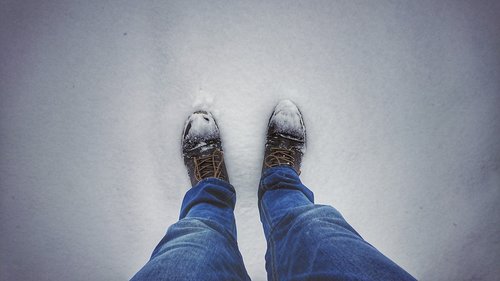 winter  shoes  legs