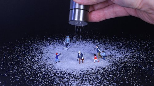 winter  road salt  miniature figures