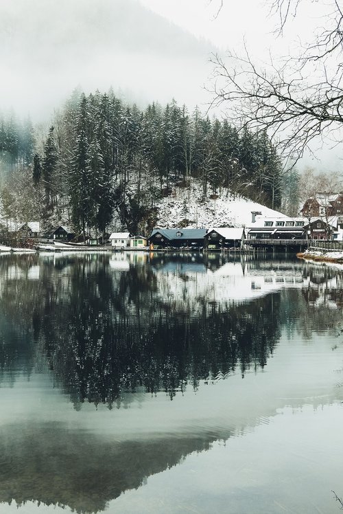 winter  lake  lunzersee