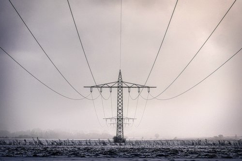 winter  current  power line