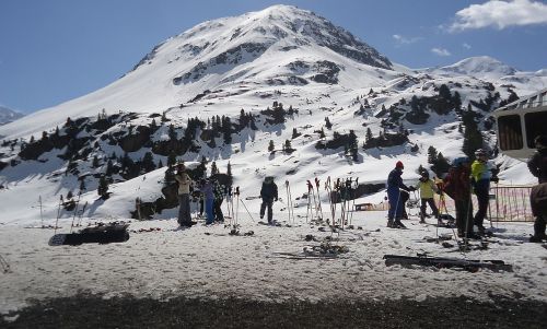 winter snow skiers